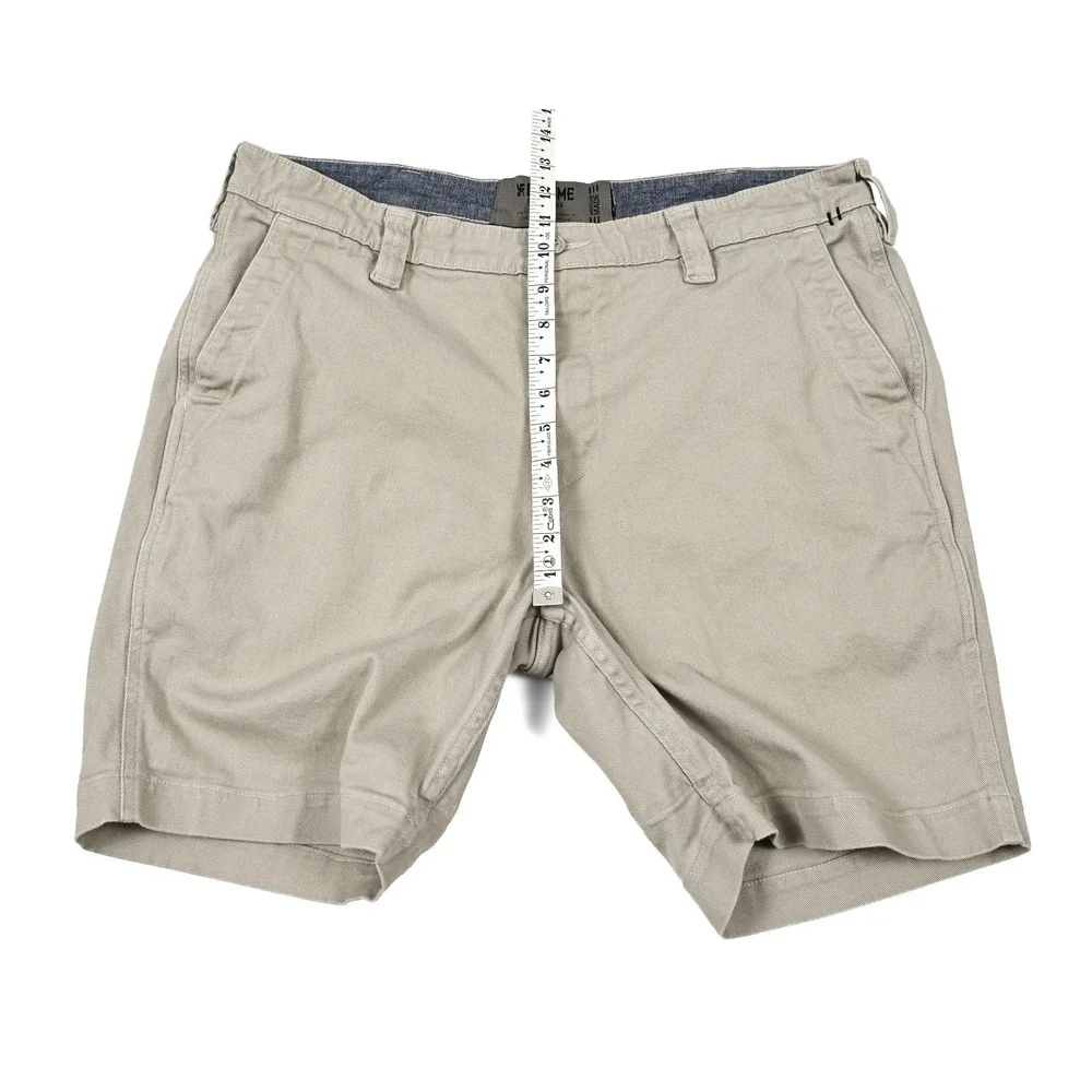Chrome Industries Mens 36 Khaki Stretch Chino Shorts Commuter Performance Casual